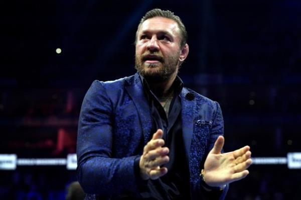 Co<em></em>nor McGregor poses for photographs inside the ring at the O2 Arena, London. Picture date: Saturday August 12, 2023. PA Photo. See PA story BOXING London. Photo credit should read: Nick Potts/PA Wire. RESTRICTIONS: Use subject to restrictions. Editorial use only, no commercial use without prior co<em></em>nsent from rights holder.